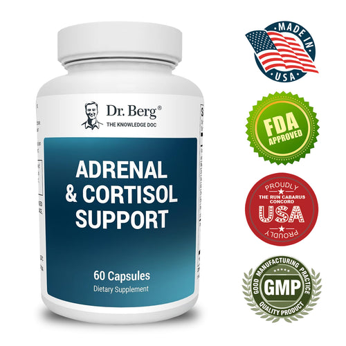 Dr. Berg Adrenal & Cortisol Support - Improve Mood, Stress Relief - Ashwagandh