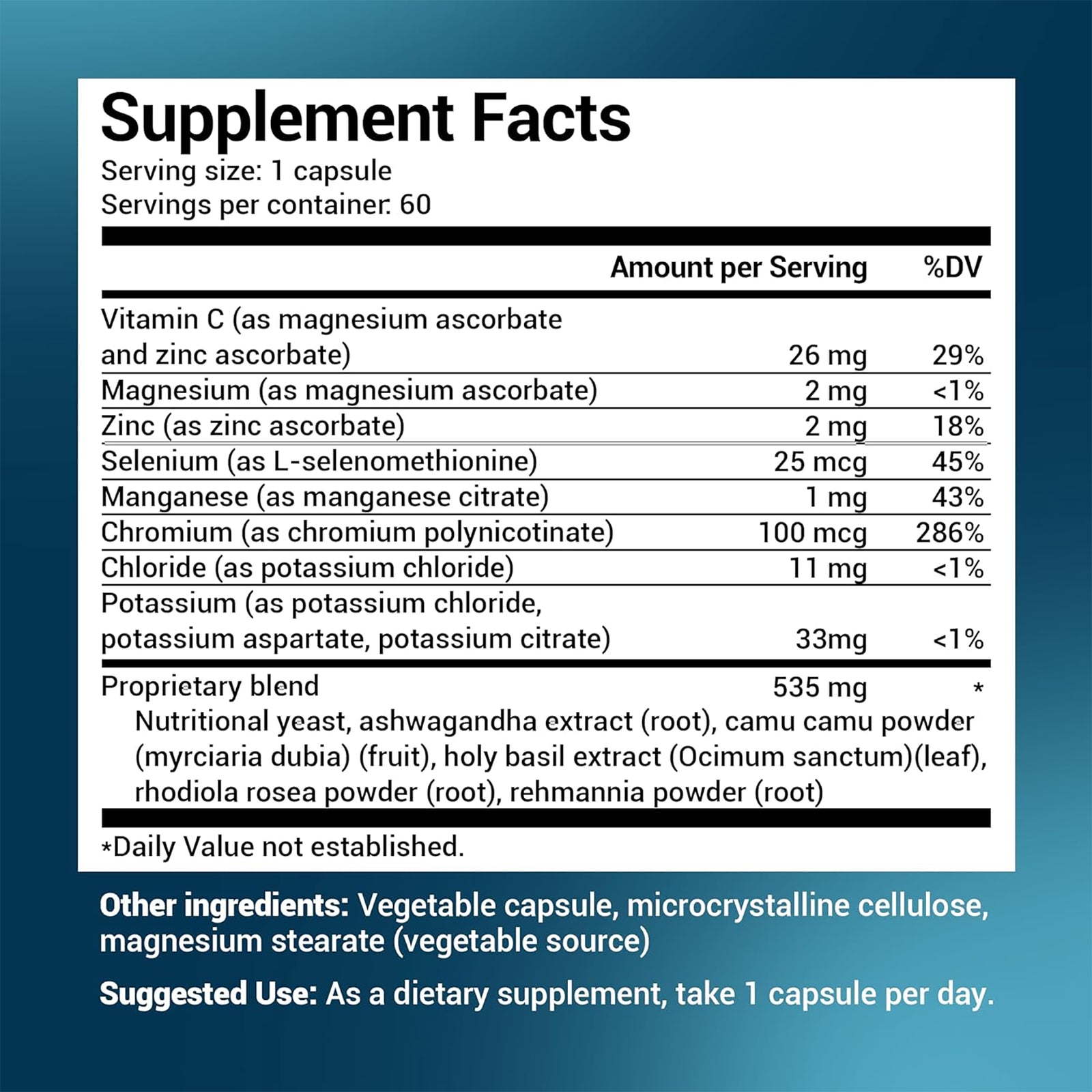 Dr. Berg Adrenal & Cortisol Support - Improve Mood, Stress Relief - Ashwagandh