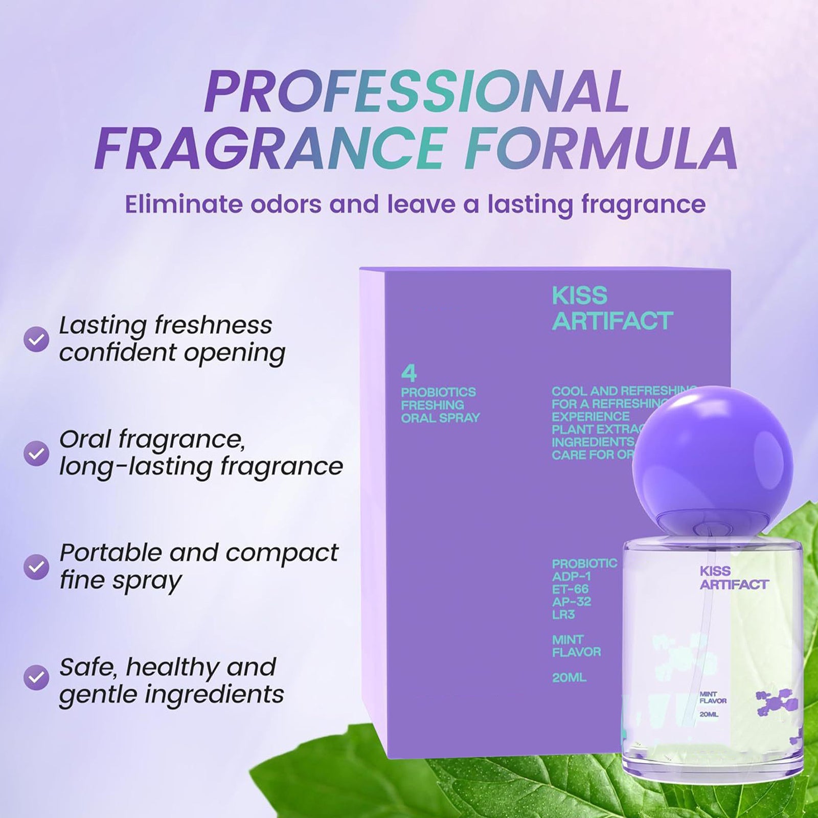 CEELIKE Probiotic Oral Spray for Long-Lasting Freshness, Alcohol-Free Oral Spray
