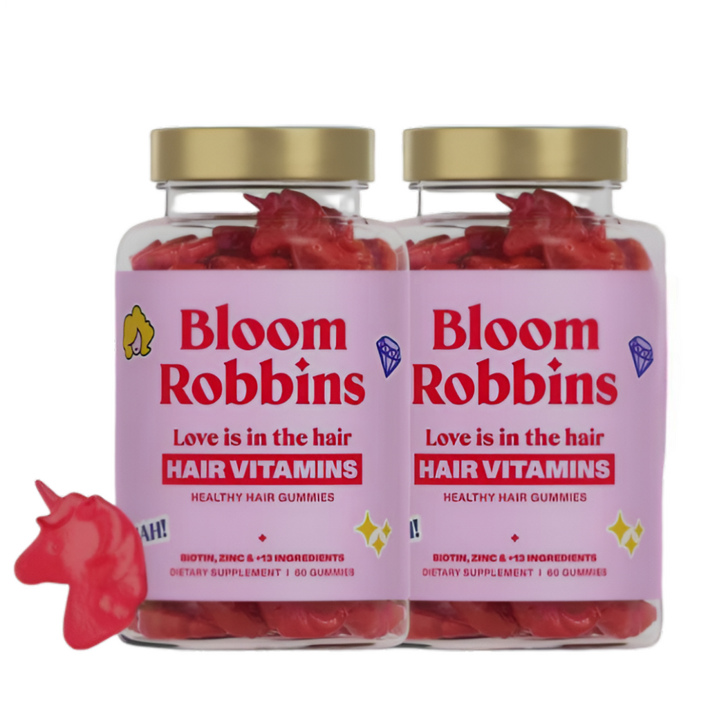 Bloom Robbins Hair Gummies for Faster Hair Growth Vitamins  (2packs)